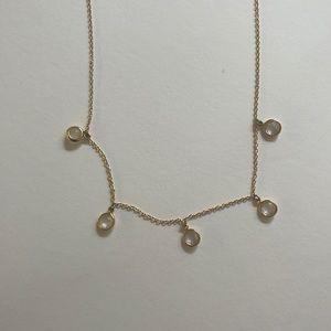 OLIVIA CHARM NECKLACE- CRYSTAL QUARTZ